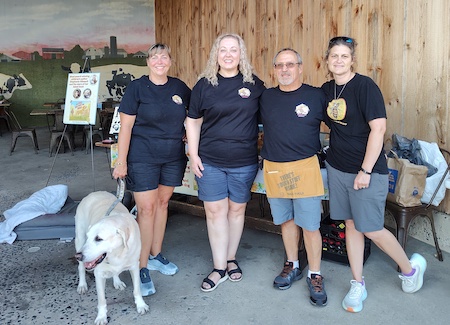 Cybil Preston and Mack at a book signing